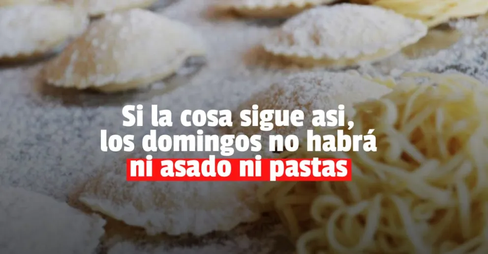 Se viene un aumento en las pastas