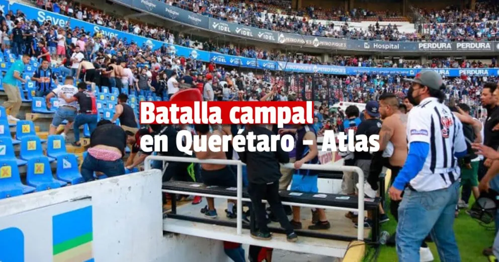 La Liga de México suspendió el fútbol luego de la batalla campal que dejó 22 heridos 