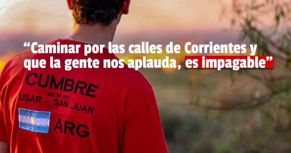 El emotivo testimonio de Laura y Javier, sanjuaninos que estuvieron en la asistencia a Corrientes
