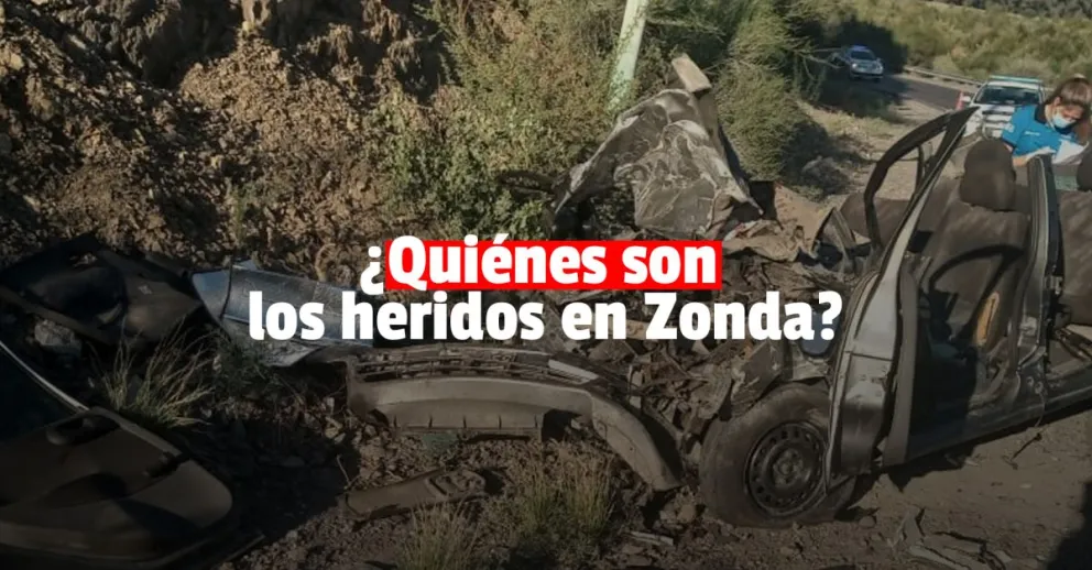 Identificaron a la pareja herida en el siniestro vial de Zonda