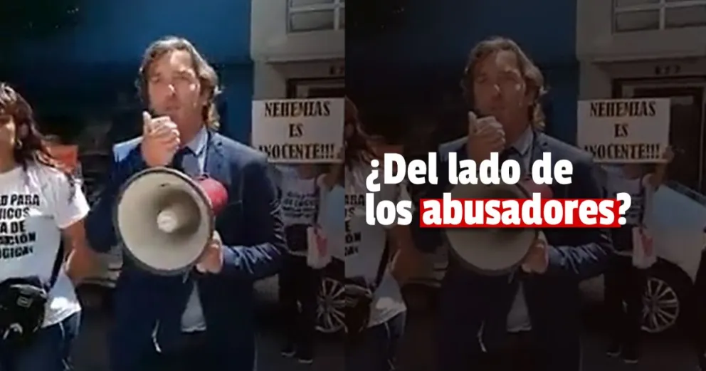  Eduardo Cáceres apoyó a un grupo de condenados por la violación grupal a una menor de edad 