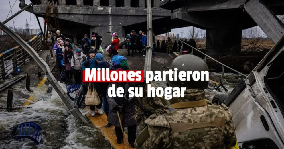 Más de 2 millones de personas ya escaparon de Ucrania
