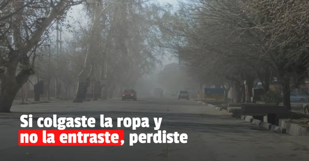 Emitieron un alerta por fuerte viento sur 