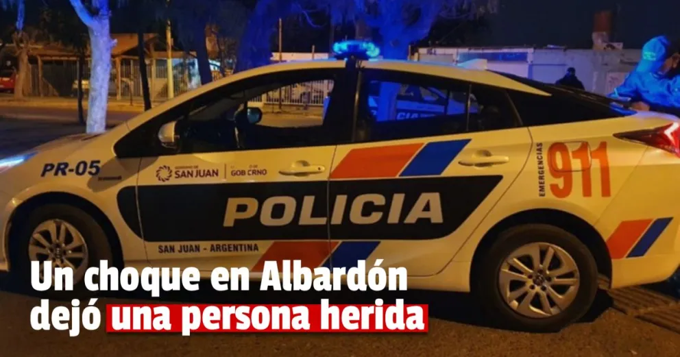 Dos motos colisionaron en Albardón