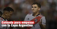 River goleó a Laferrere y empezó la Copa Argentina de la mejor manera
