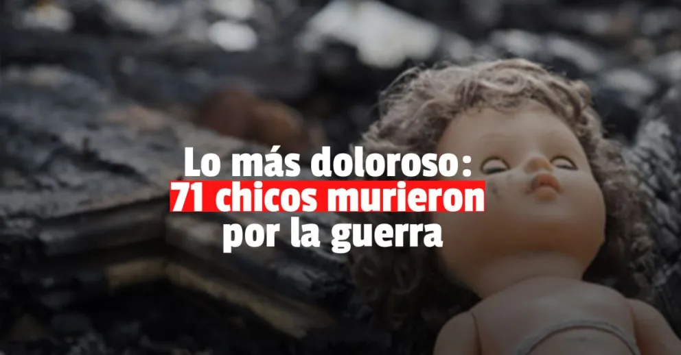Aseguran que 71 niños murieron en la guerra entre Rusia y Ucrania