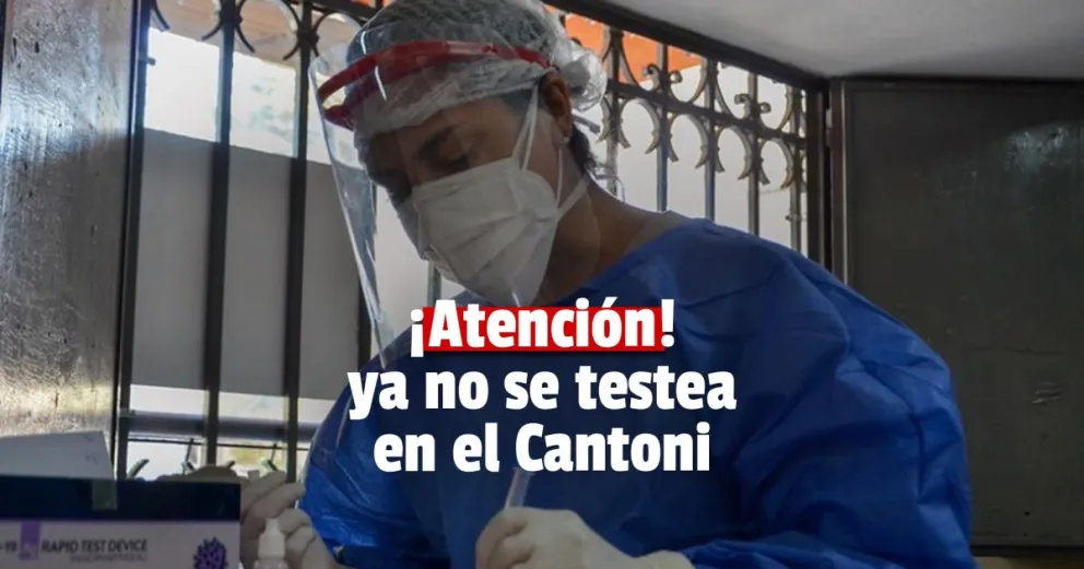 El Centro de Testeo del Estadio Aldo Cantoni se traslada al Centro de Convenciones