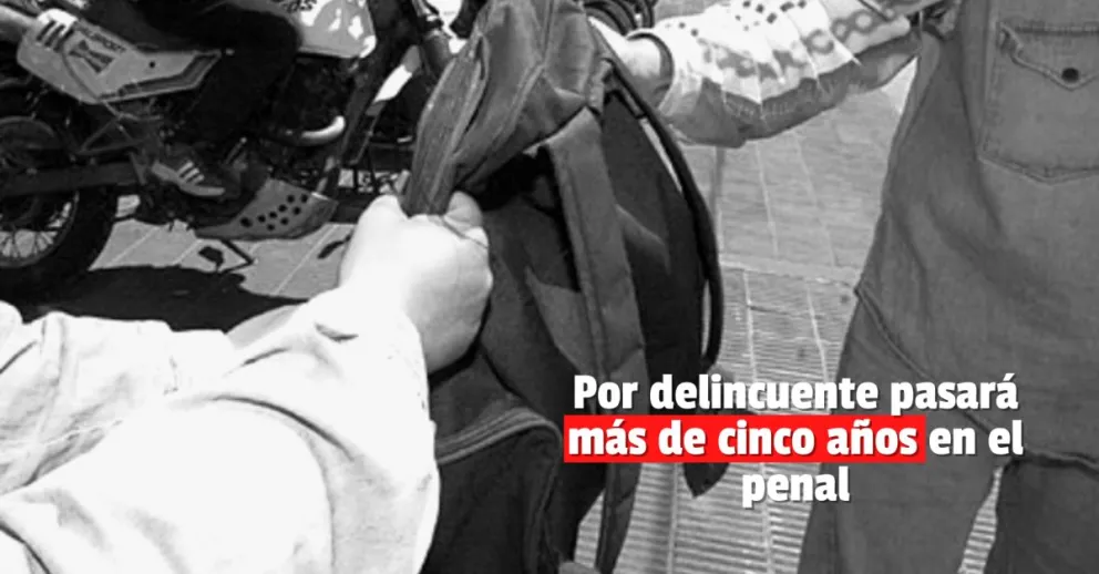 Robó una mochila, lo detuvieron y hoy fue condenado