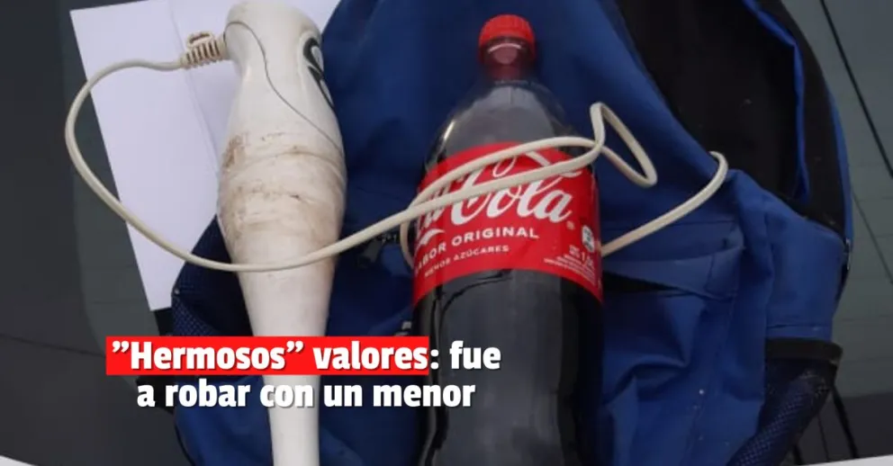 Dos personas entrarón a robar en un almacen de comida