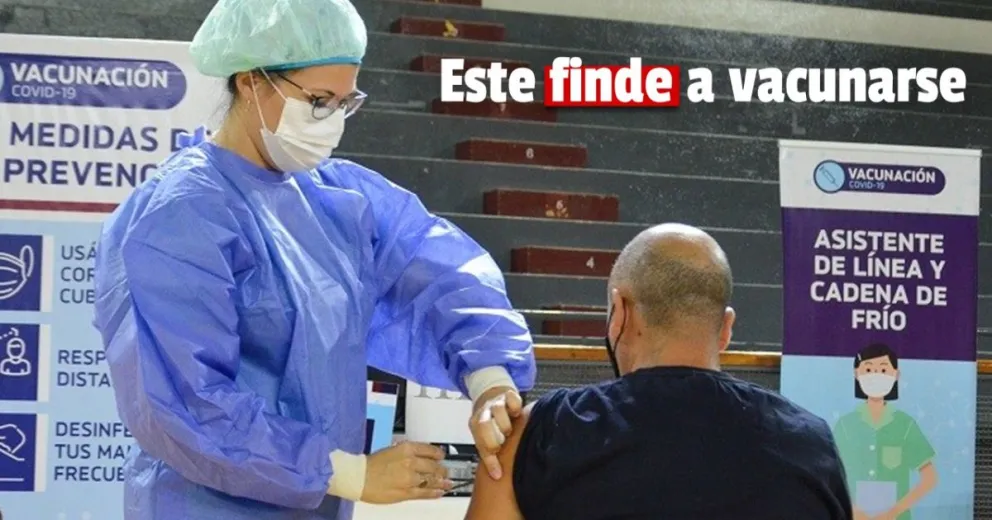 COVID-19: este es el cronograma de vacunación del fin de semana
