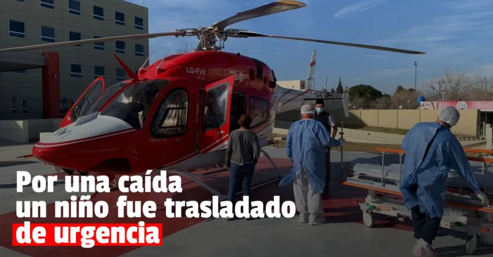 Un nene fue trasladado de urgencia desde Jáchal al Hospital Rawson