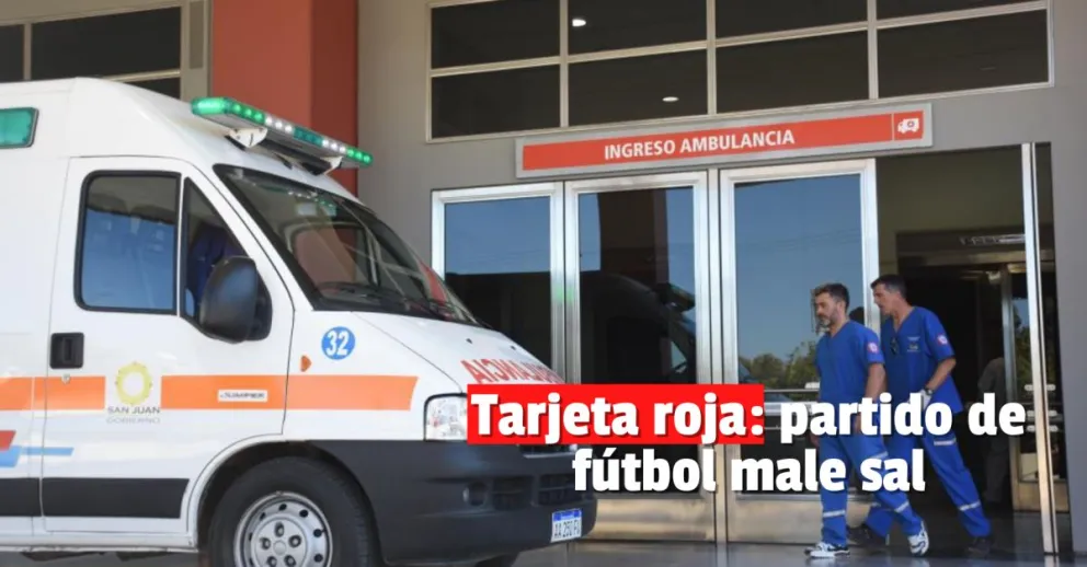 Un partido de fútbol originó una pelea que dejó un persona hospitalizada
