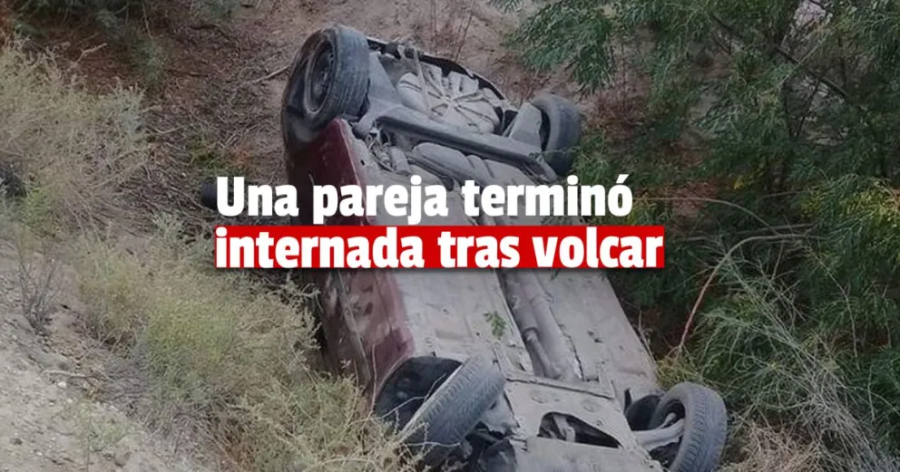 San Martín: volcó un automóvil y cayó al canal 