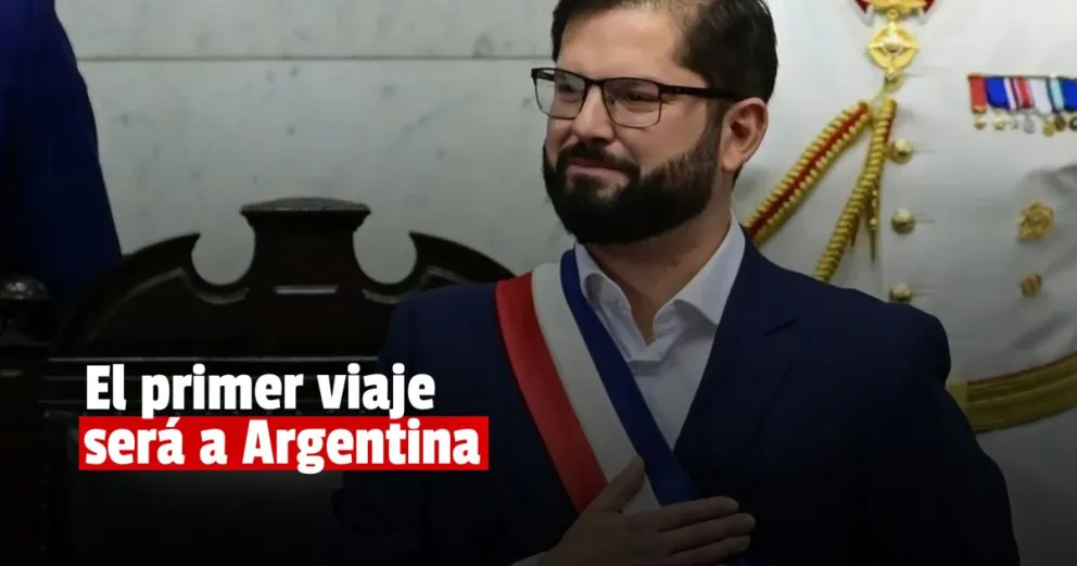 Gabriel Boric confirmó que su primer viaje al exterior tendrá como destino Argentina