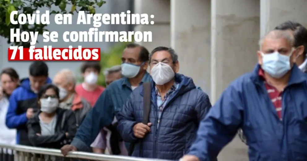 Coronavirus en Argentina hoy: 4.647 casos y otros 71 muertos