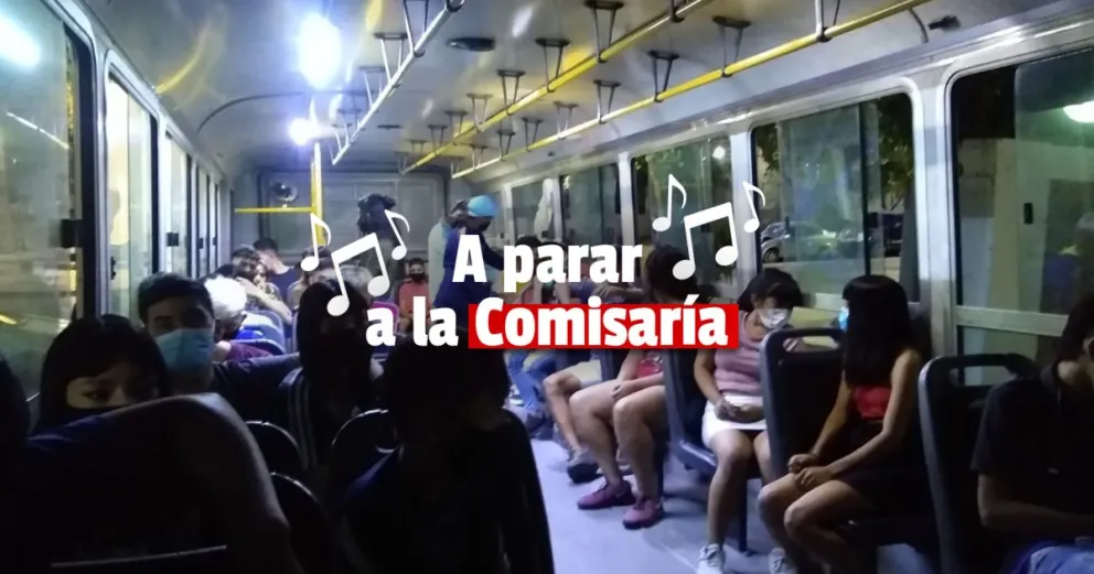 Detuvieron a 28 menores y 12 mayores por hacer disturbios en un colectivo 