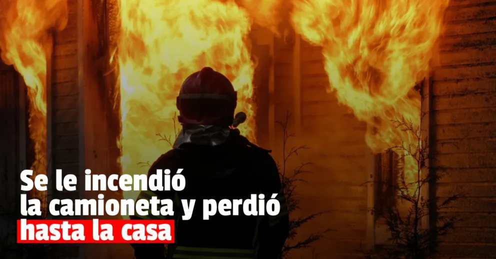 Un hombre perdió la casa luego de que se le incendiara una camioneta