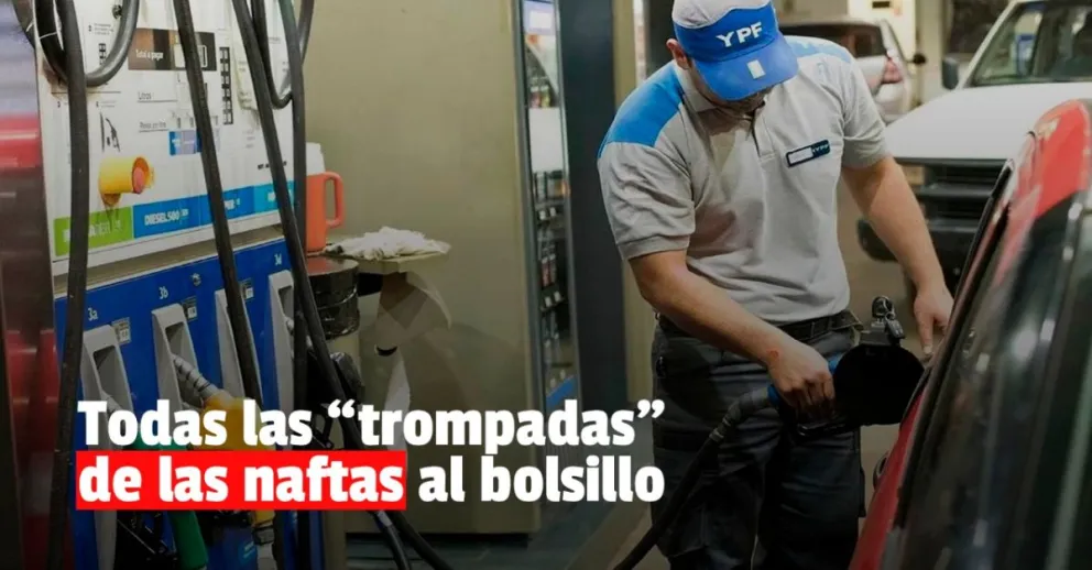 ¿Cuánto aumentó la nafta en un año en San Juan? 