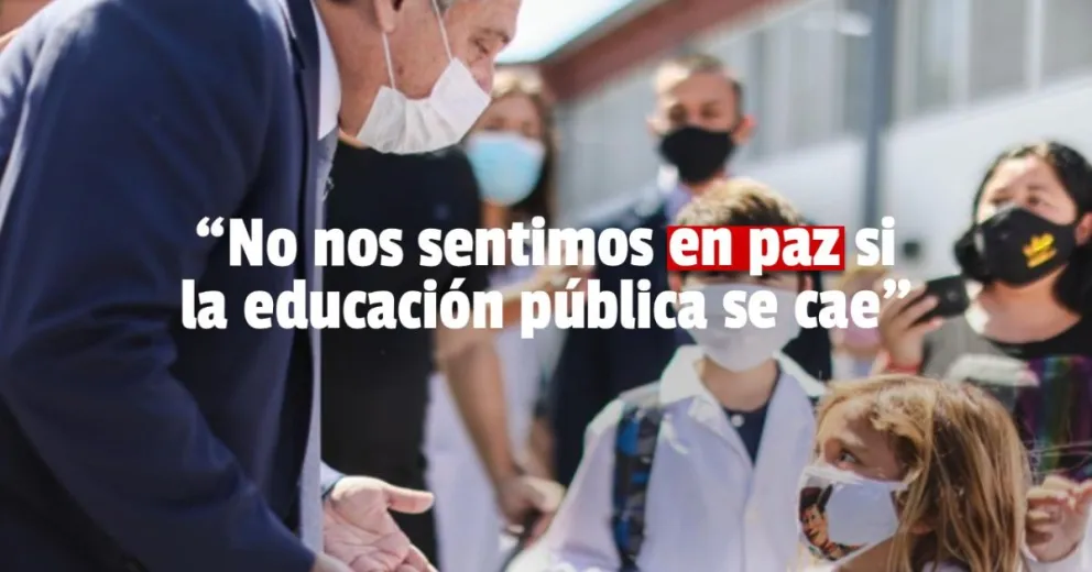 Alberto Fernández presentó el programa "Volvé a estudiar"