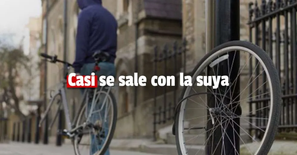 Robó una bicicleta pero fue detenido a los pocos metros