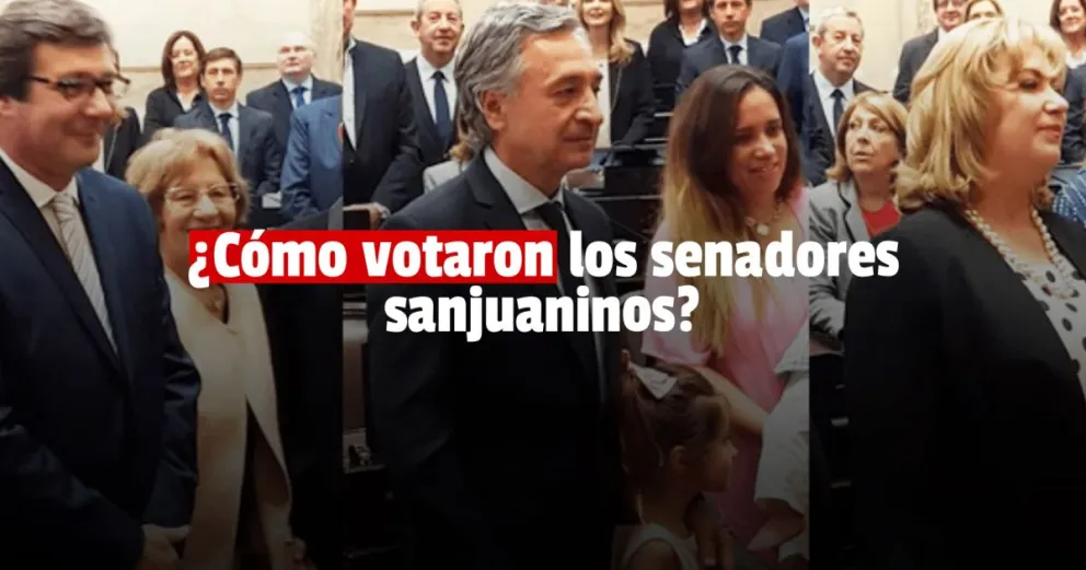 Así votaron los senadores sanjuaninos el acuerdo con el FMI