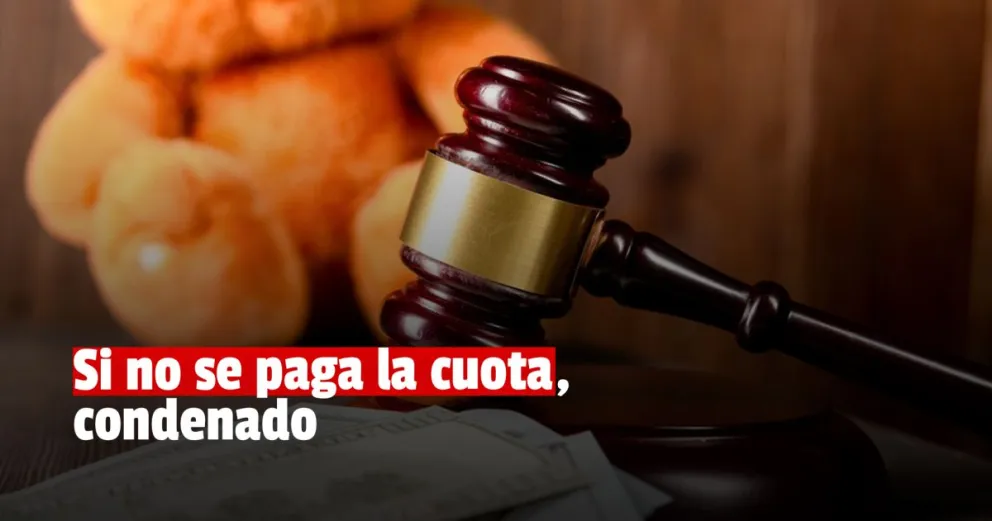 Lo condenaron por no pagar la cuota alimentaria de su hijo 