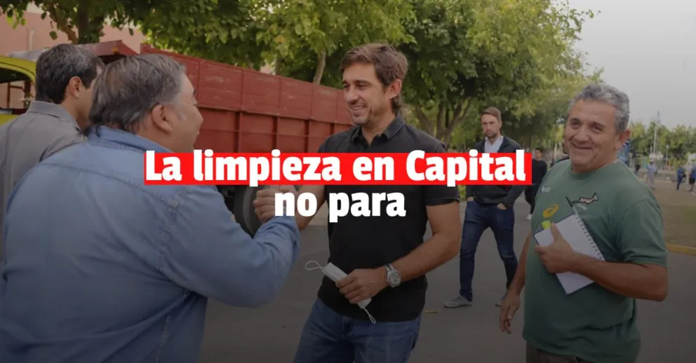 Baistrocchi supervisó los operativos de limpieza junto a los vecinos 