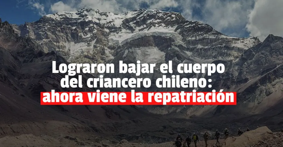 Los restos del chileno fallecido en la cordillera fueron bajados con éxito