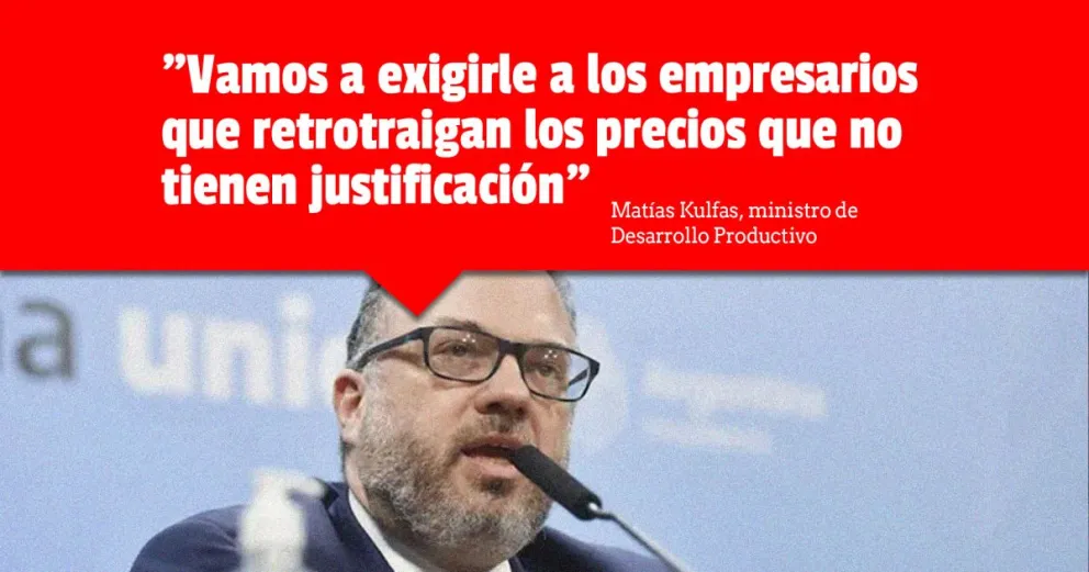 Kulfas quiere que los empresarios den marcha atrás con los aumentos en algunos productos