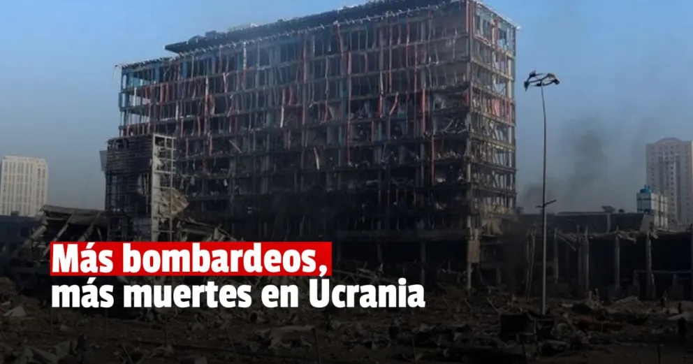 Los rusos bombardearon un shopping en Kiev: 6 muertos 