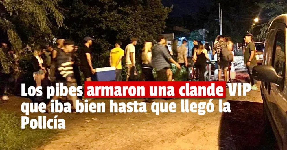 Menores detenidos por organizar una fiesta clandestina VIP 