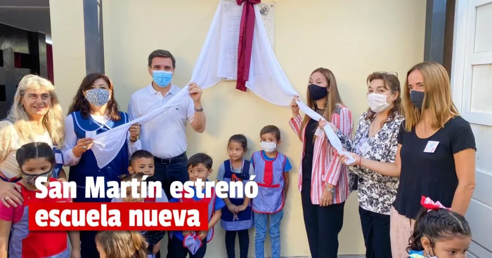 Andino dejó inaugurada una escuela en San Martín 