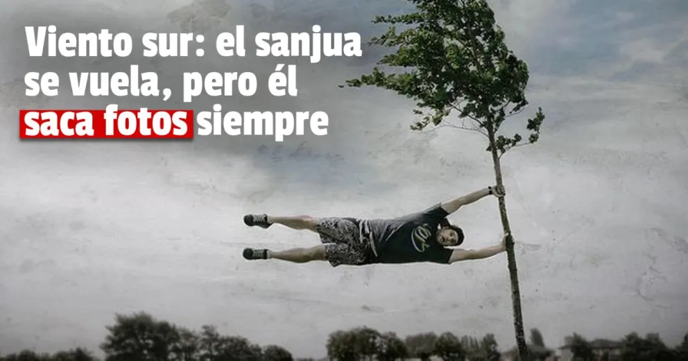 Impactantes imagenes del viento sur