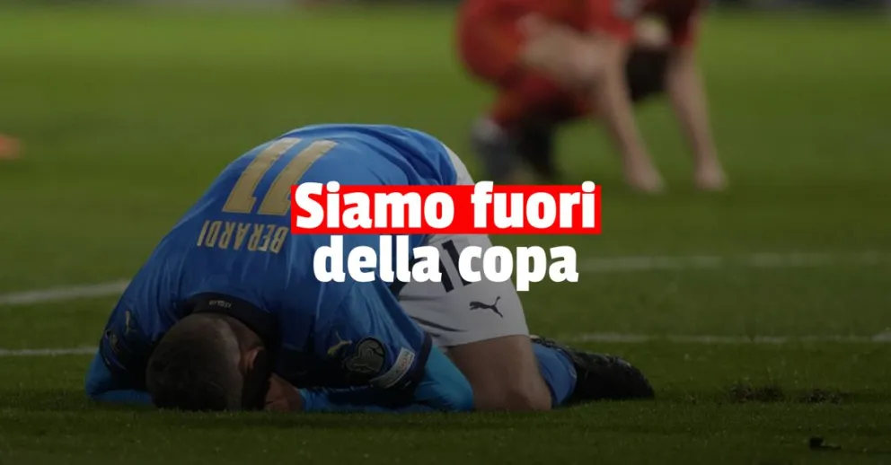 Italia quedó fuera del Mundial de Qatar tras perder con Macedonia del Norte