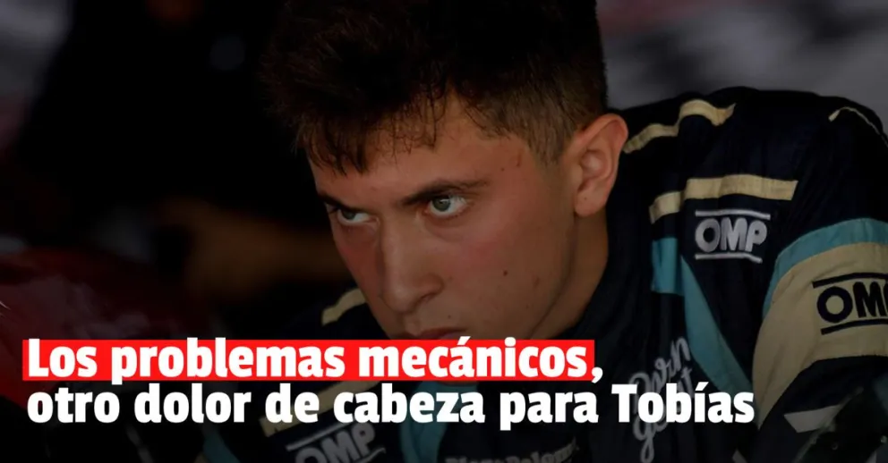 Tobías Martínez volvió a tener problemas mecánicos y largará vigésimo 