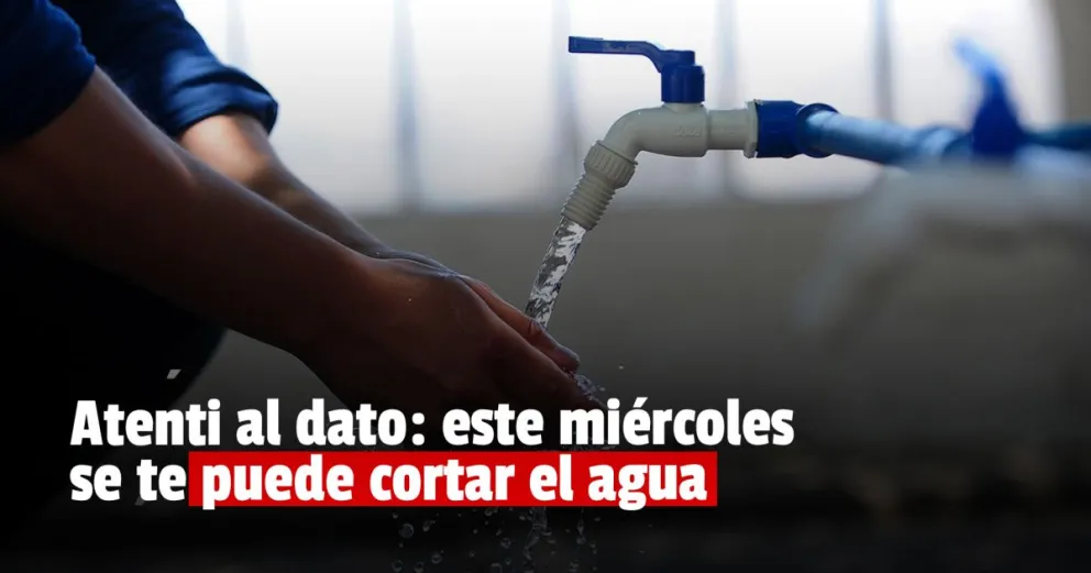 Por trabajos de limpieza en Marquesado, OSSE cortará el agua potable en el Gran San Juan