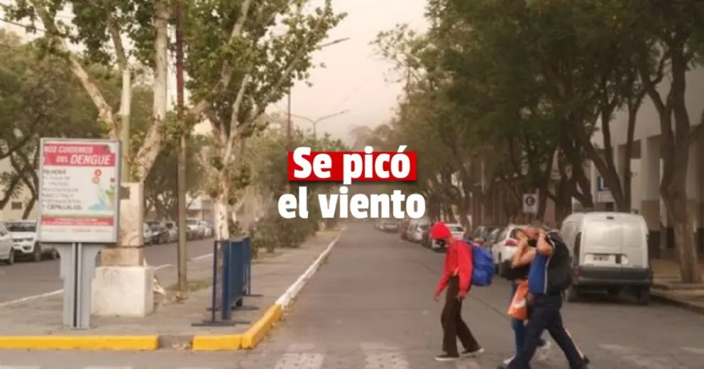 Como anticiparon, llegó el viento sur y afecta al Gran San Juan