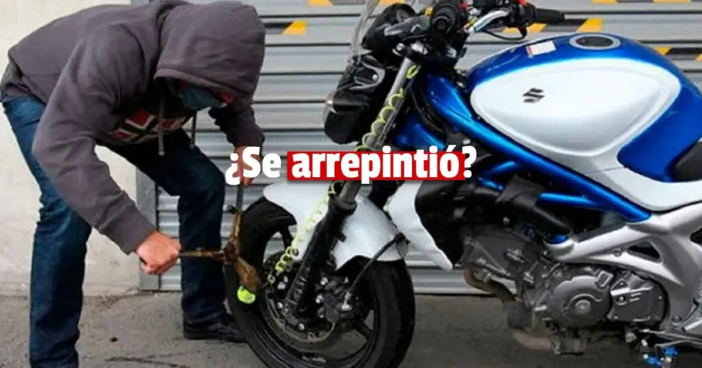 Robaron una moto y a las horas la dejaron abandonada