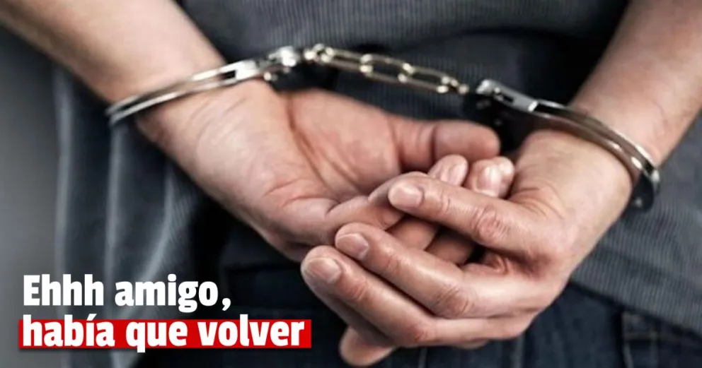 Policía motorizada de Capital detuvo a un delincuente que no regresó al Penal 