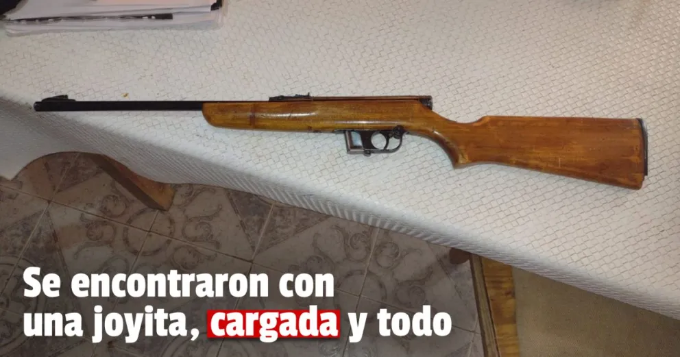 La Bebida: le buscaban elementos robados y encontraron una escopeta, fue detenido