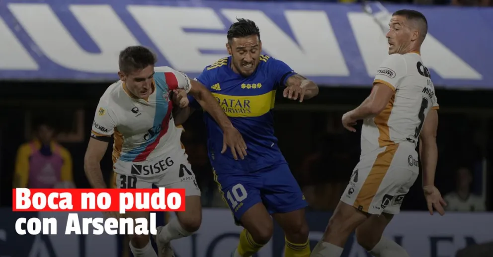 Boca volvió a mostrar fisuras en defensa y empató con Arsenal