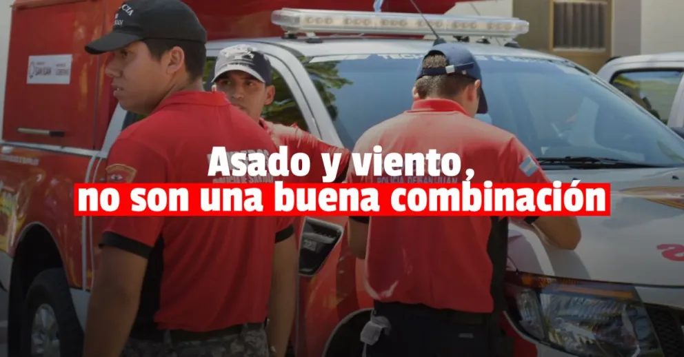 Estaban haciendo un asado y por el viento se les prendió fuego un taller