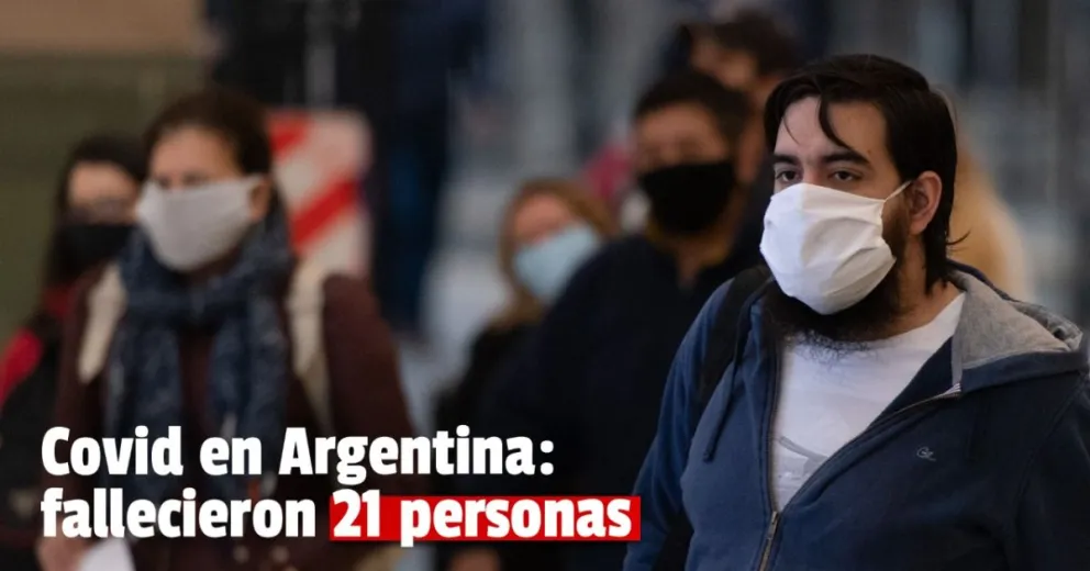 Coronavirus en Argentina: confirmaron 21 muertes y 1.974 nuevos contagios