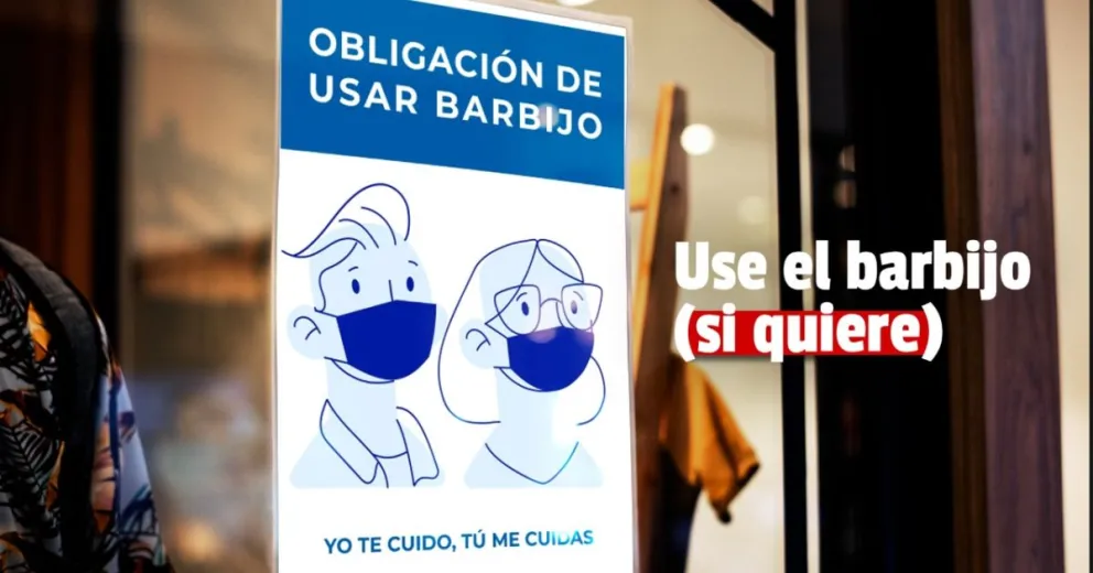No será obligatorio el uso de barbijo en lugares cerrados