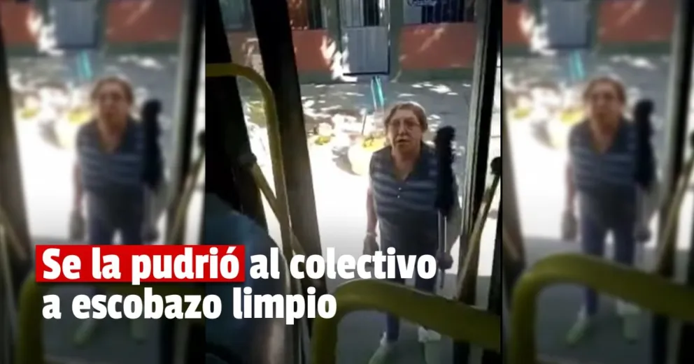 Se enojó con el chofer y rompió el parabrisas del colectivo de la RedTulum