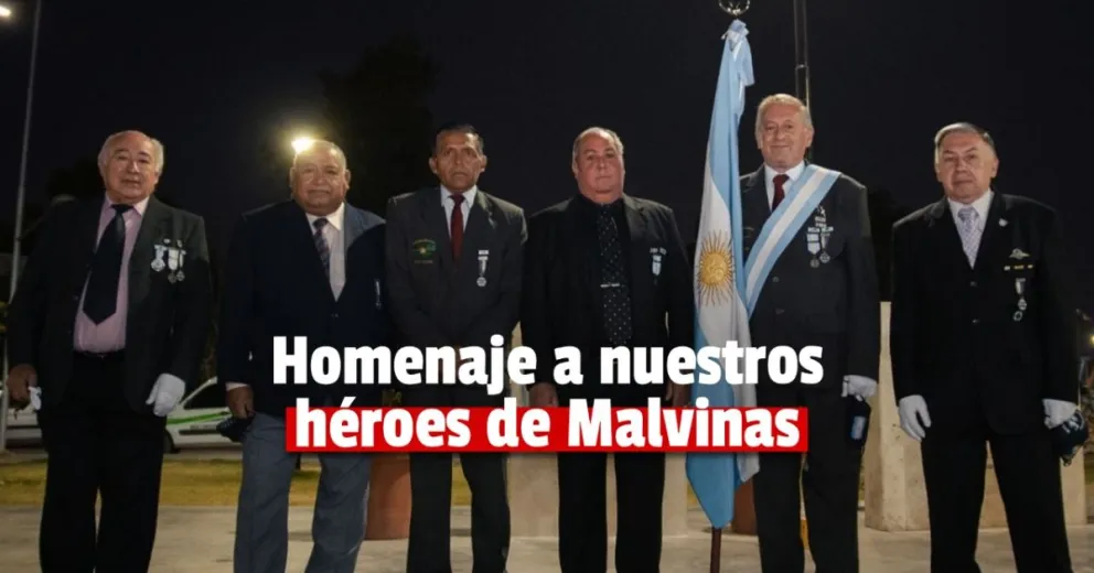 Rivadavia realizó un homenaje a ex combatientes de Malvinas