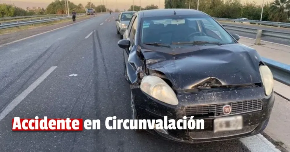 En hora pico: doble choque en Circunvalación