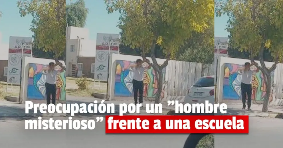Denuncian que un hombre les saca fotos a los estudiantes de una escuela sanjuanina