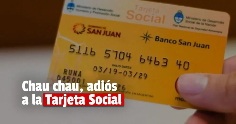 Confirmaron que le darán de baja a la Tarjeta Social