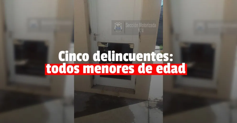 Una banda de menores de edad entró a una casa para robar